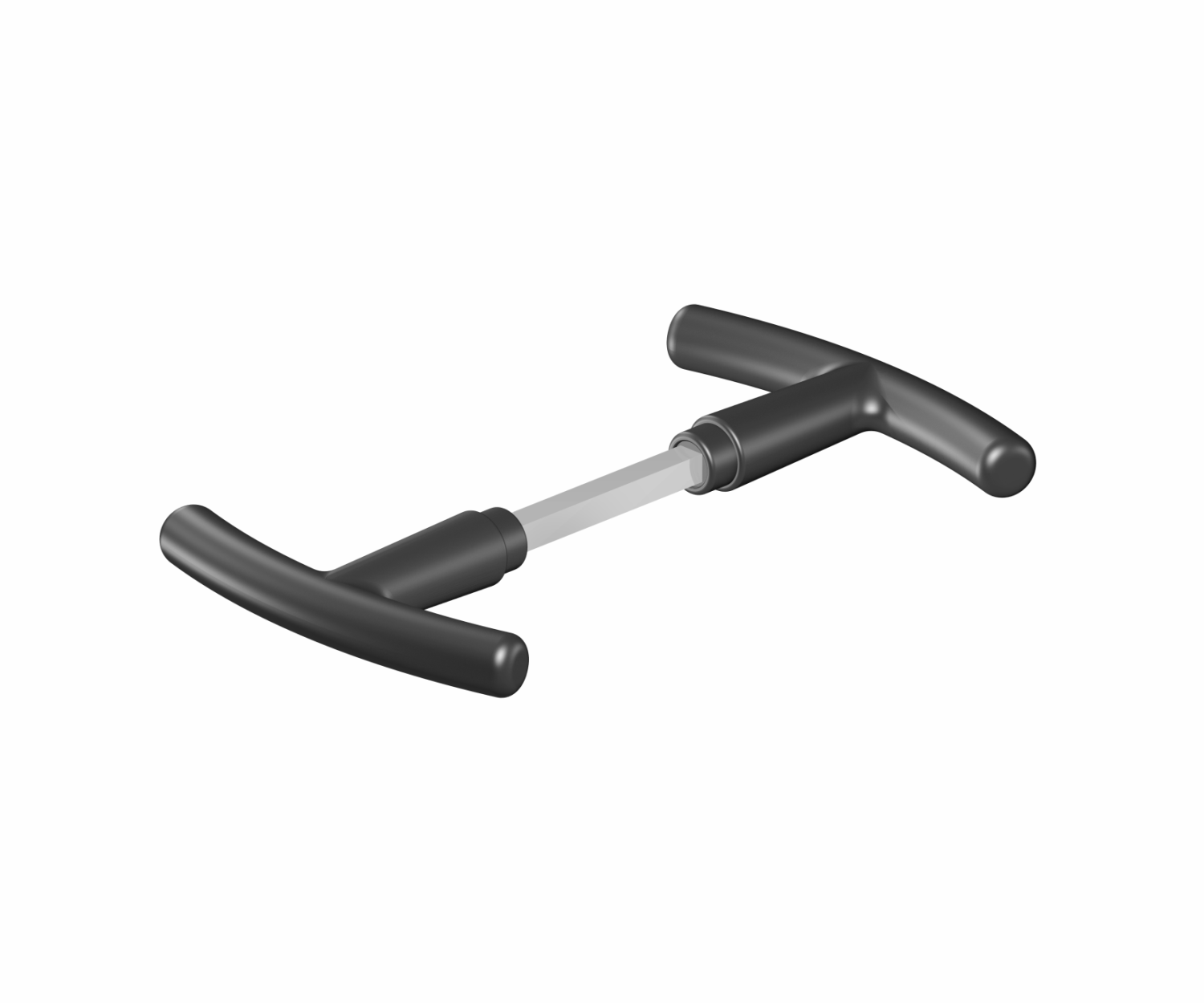 KT018 MANIGLIA DOPPIA PER PORTONI BASCULANTI