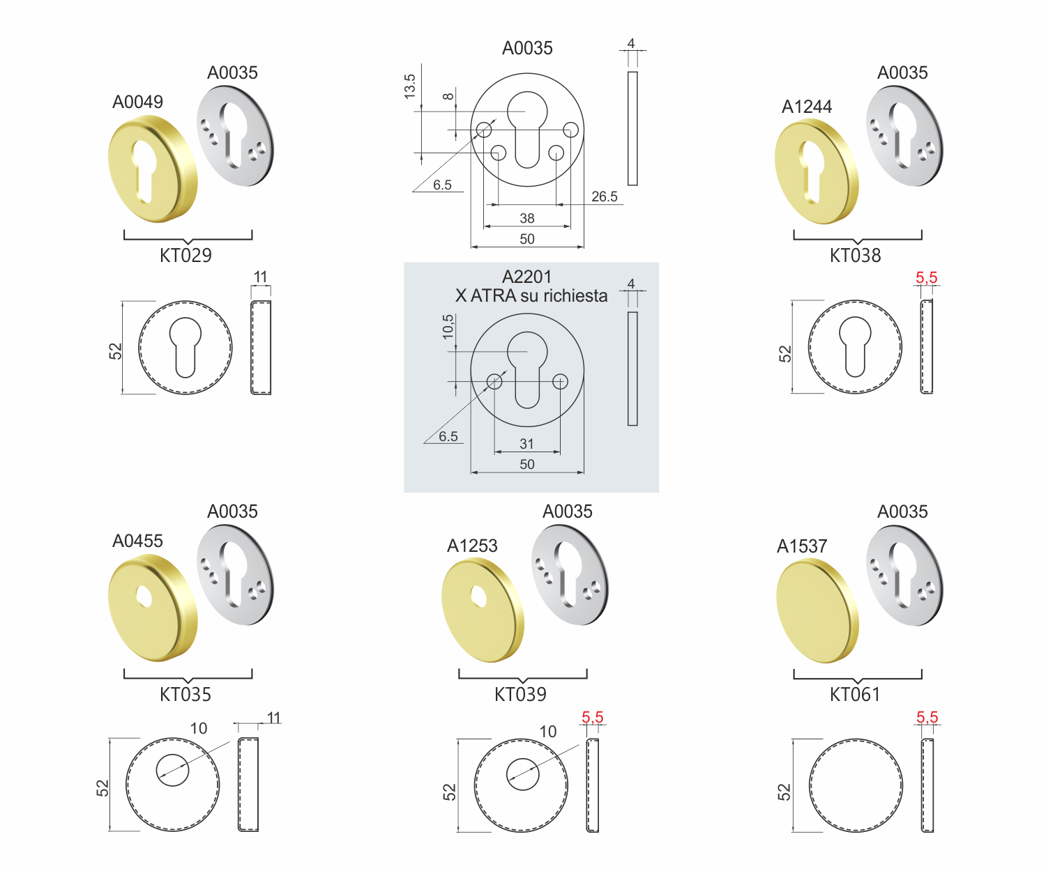 ROSETTA INTERNA TONDA - immagine 2