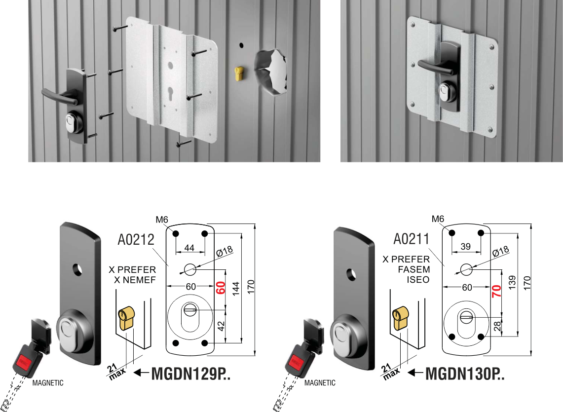 MGDN129/130 MAGNETIC LOCK - immagine 2